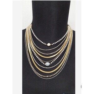 New Anthropologie Layered Gold Necklace
